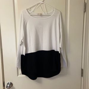 White and black Michael kors sweater